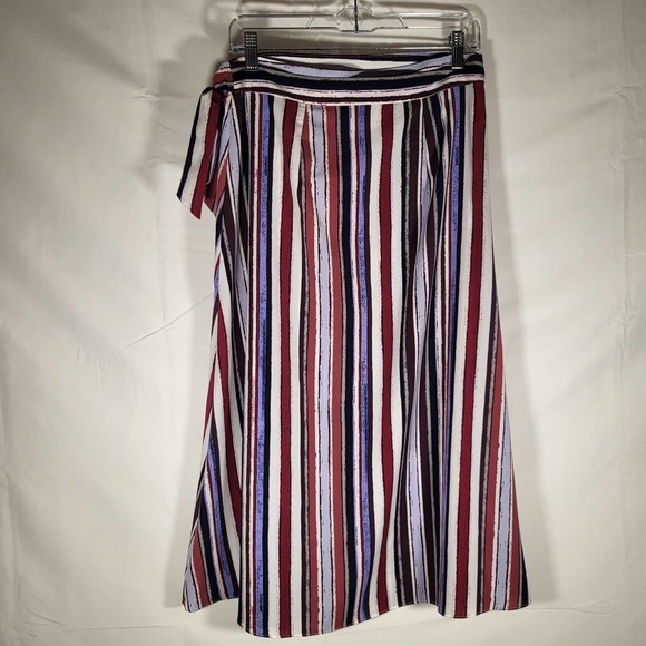 NWT*Alex Marie Wrap Skirt*Women's 10*Stripe* - Picture 2 of 9